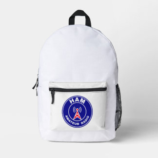 Radio Expedition HAM Amateur Operator Badge Printed Backpack