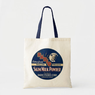 Radio Extra Grade Roller Process Skim Milk Powder. Tote Bag