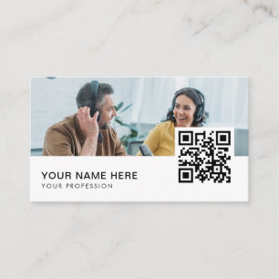 Radio Host QR Code Business Car Card