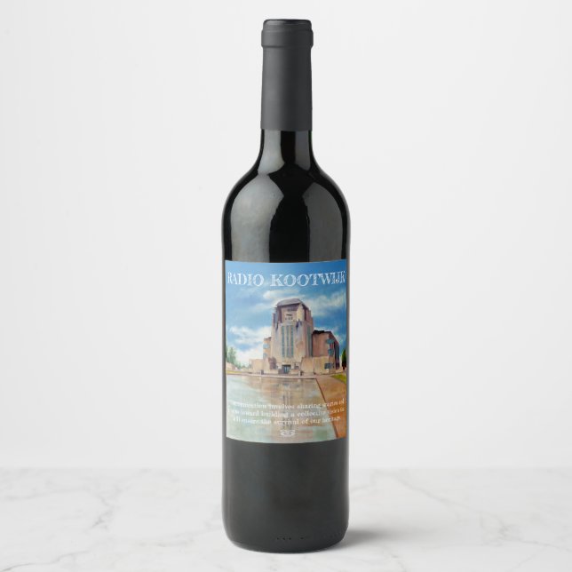 Radio Kootwijk Wine Etiket Wine Label (Front)