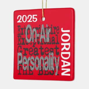 Radio On-Air Personality Extraordinaire CUSTOM Ceramic Ornament