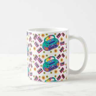 radio pattern coffee mug