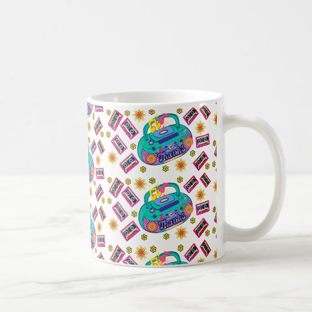 radio pattern coffee mug (Right)