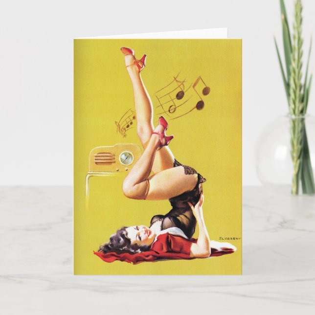 Radio Play Pin Up Card (Front)