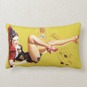 Radio Play Pin Up Lumbar Pillow