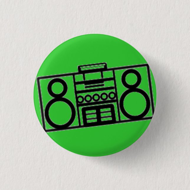 Radio star 1 inch round button (Front)