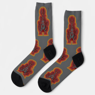 Radio Tower Graphic Ripples Socks