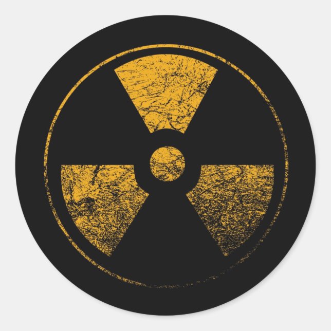 Radioactif - autocollant (Devant)