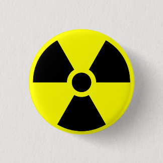 Radioactive 1 Inch Round Button