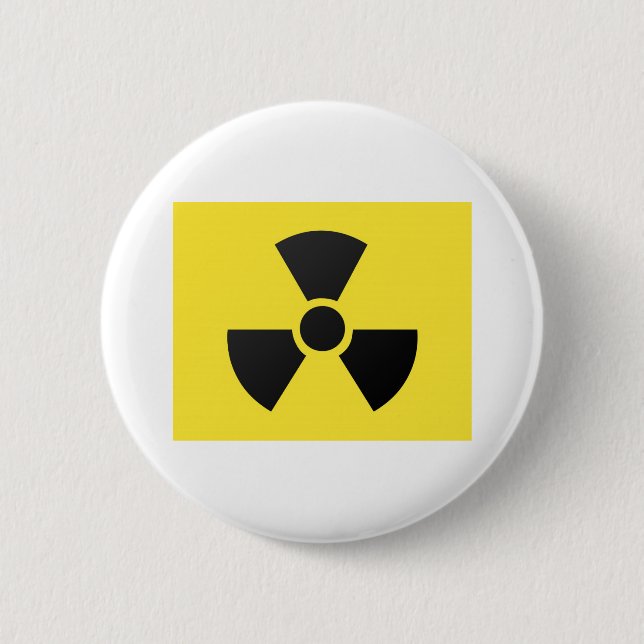 radioactive 2 inch round button (Front)