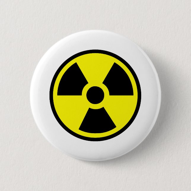 Radioactive 2 Inch Round Button (Front)