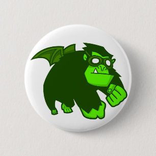 Radioactive Ape! 2 Inch Round Button
