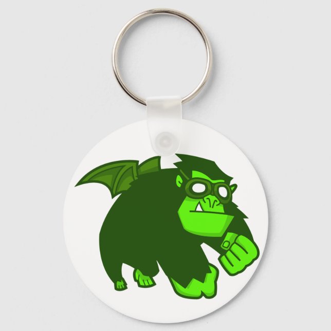Radioactive Ape! Keychain (Front)