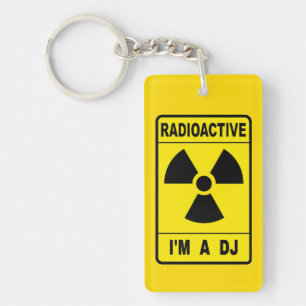 Radioactive DJ Keychain