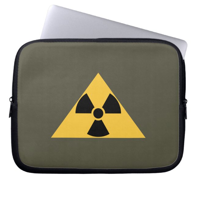 Radioactive Emblem Laptop Sleeve (Front)