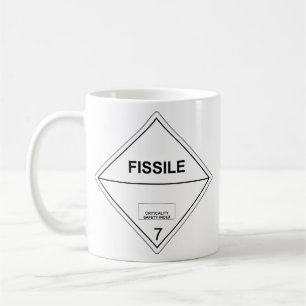 Radioactive Fissile Material Transport Plate Mug