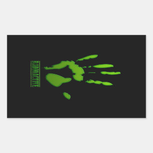 Radioactive Hand Print Sticker
