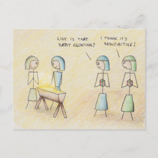 "Radioactive Jesus" Postcard