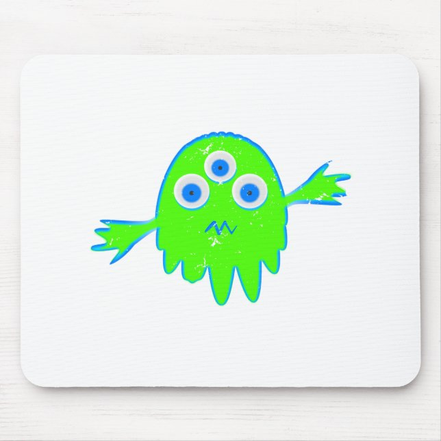Radioactive Little Monster Mouse Pad (Front)