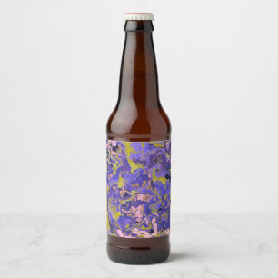 Radioactive Marble Beer Bottle Label