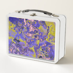 Radioactive Marble Metal Lunch Box