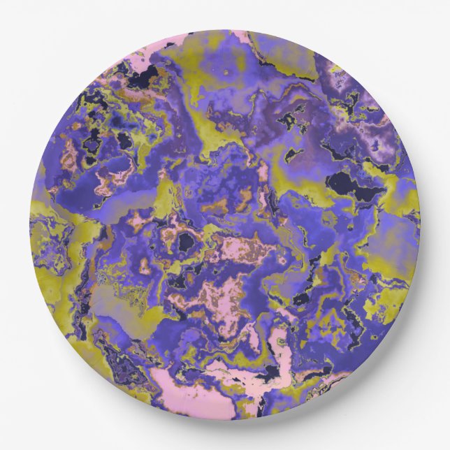 Radioactive Marble Paper Plate (Front)