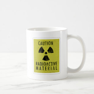 'radioactive materials' coffee mug