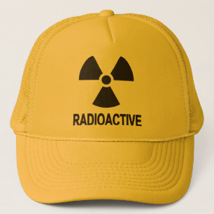 Radioactive Novelty Yellow Trucker Hat