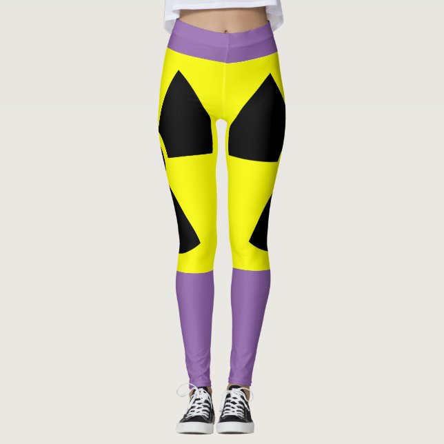 Radioactive Purple Leggings (Front)