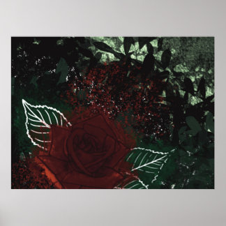 Radioactive Rose Poster