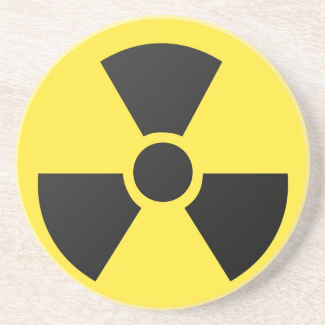 Radioactive Sign Coaster (Front)