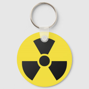 Radioactive Sign Keychain