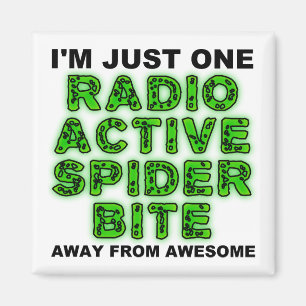 Radioactive Spider Bite Funky Fridge Magnet