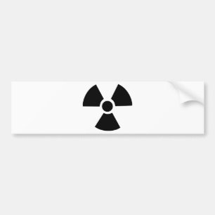 Radioactive Symbol Bumper Sticker