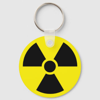 Radioactive Symbol Keychain