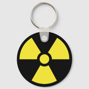 Radioactive Symbol Keychain