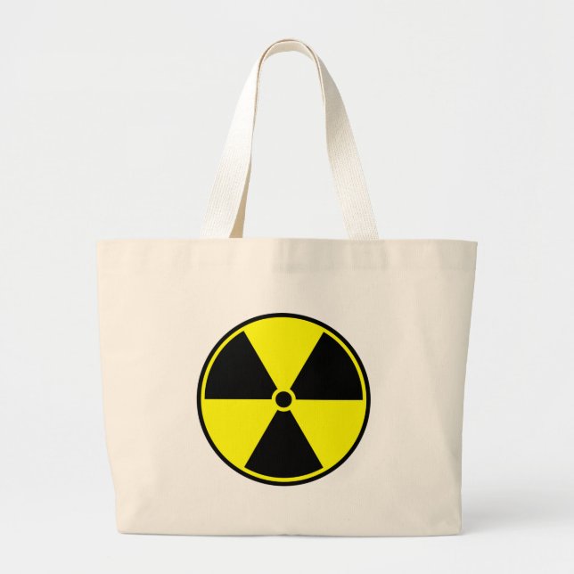 Radioactive Symbol Large Tote Bag (Front)