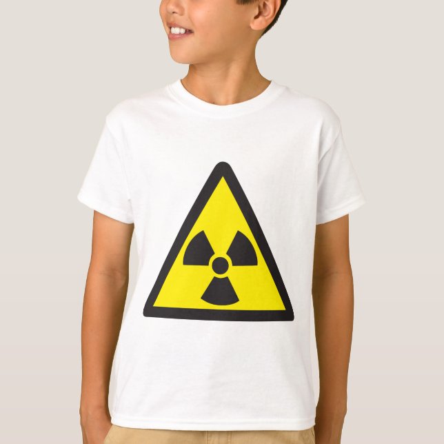 Radioactive Symbol Warning Triangle T-Shirt (Front)