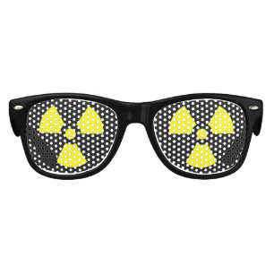 Radioactive Symbols Silly Halloween Dress Up Kids Sunglasses