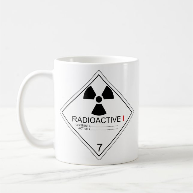 Radioactive Transport Plate Cat 1 Mug (Left)