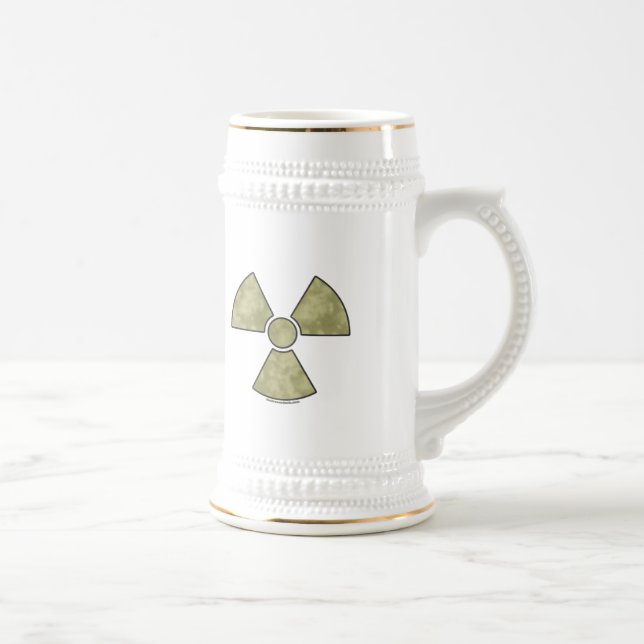 Radioactive Warning Symbol Beer Stein (Right)