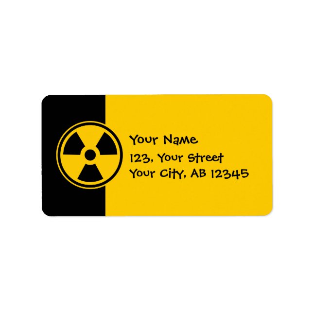 Radioactivity Warning Label (Front)