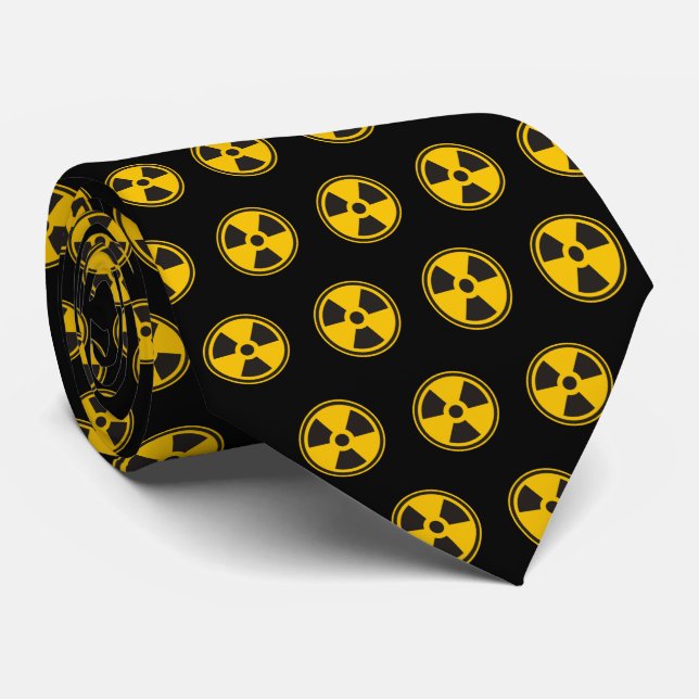 Radioactivity Warning Pattern Tie (Rolled)