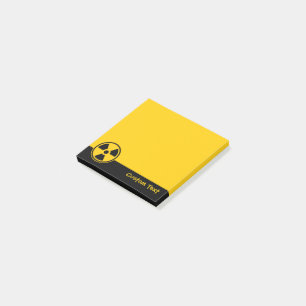 Radioactivity Warning Post-it Notes
