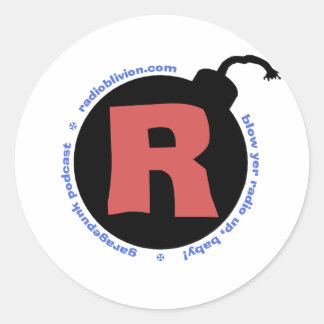 RadiOblivion R-Bomb Classic Round Sticker