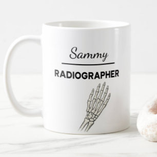 RADIOGRAPHER Personalized Name X-Ray Tech Gift Coffee Mug