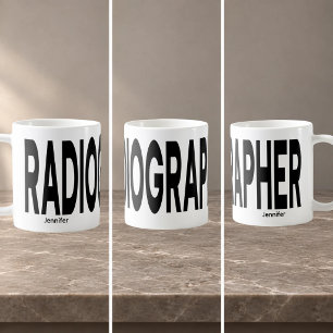 RADIOGRAPHER Wraparound Text Personalized Coffee Mug