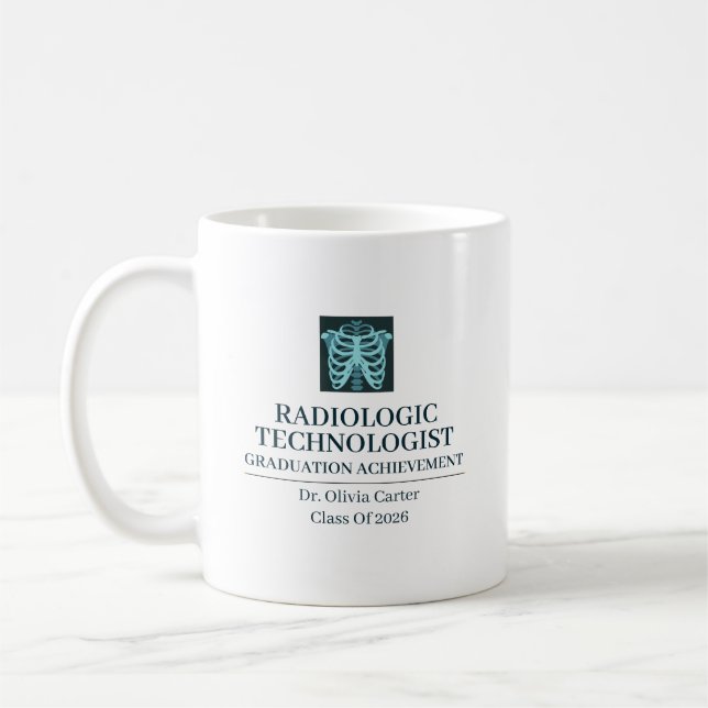 Radiologic Technologist Custom Name Since Year Coffee Mug (Left)