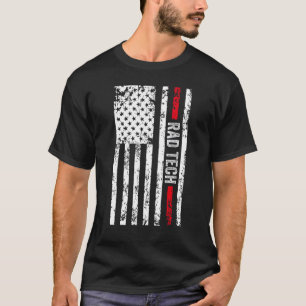 Radiologic Technologist Rad Tech US Flag Radiology T-Shirt