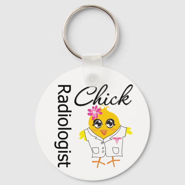 Radiologist Chick Keychain (Front)
